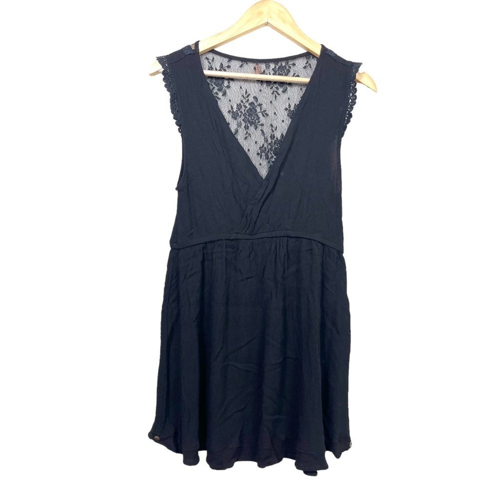 LLena Eres de Gracia blk little mini lace‎ dress sz M